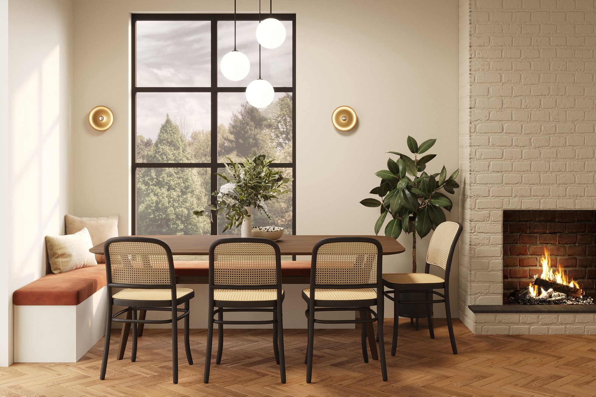 Contemporary Retro Dining Room